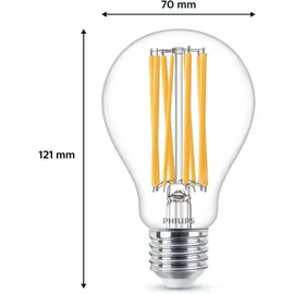 Philips LED-Lampe Classic Standard 17W/827 (150W) Clear E27