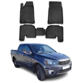 Omac 6711444 Fußmattensatz Menge: 4, Schwarz TPE (thermoplastischer Elastomer)