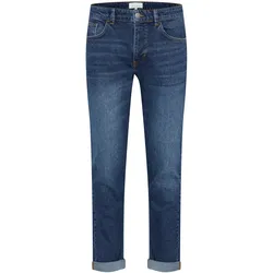 Comfort-fit-Jeans CASUAL FRIDAY "Comfort-fit-Jeans CFKarup", Herren, Gr. 33, Länge 34, blau (denim mid blau), Obermaterial: 66% Baumwolle CO. 33% Baumwolle CO recyc.. 1% Elasthan EL., Hosen