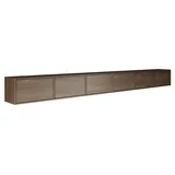 Selsey Framme Hängendes TV-Board 300 cm Braun Holz