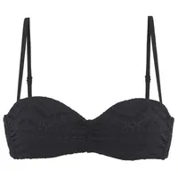 LASCANA Bügel-Bandeau-Bikini-Top Omara Schwarz 36 Cup D