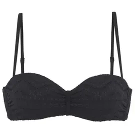 LASCANA Bügel-Bandeau-Bikini-Top Omara Schwarz 36 Cup D