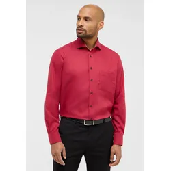 Langarmhemd ETERNA "MODERN FIT", Herren, Gr. 41, Normalgrößen, rot, 100% cotton, tailliert, Langarm Manschette, Hemden, NON IRON (bügelfrei)
