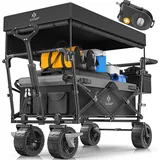 Kesser GT9000 Bollerwagen Schwarz/Grau