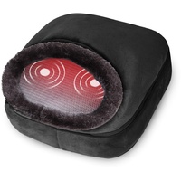 Snailax Vibration Fußmassagegerät elektrisch mit Wärmefunktion, 5 Massagemodi, Wärmetherapie mit 2 Heizstufen, 2 in 1 Fußwärmer für Fußpflege und Rückenschmerzen, für Zuhause Büro, Geschenke