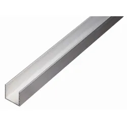 Alberts® BA-Profil, U-Form, Alu, Länge 2,6m, versch. Größen-16 x 13 mm-1,5 mm