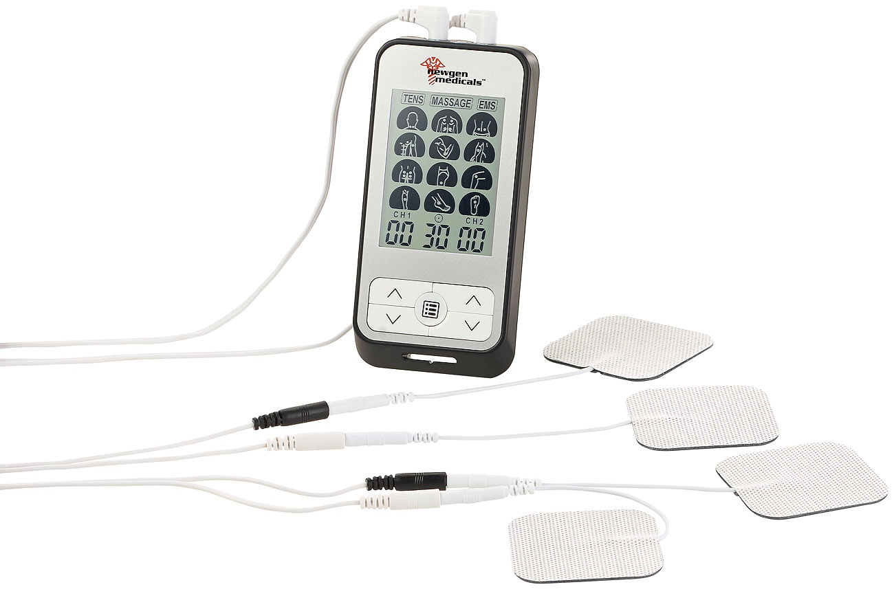 Medizinischer 3in1-Elektro-Stimulator für TENS, EMS, Massage, 36 Prog.