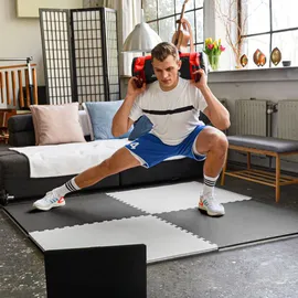 Eyepower Profi Fitnessmatte 2cm - 4er Set schwarz