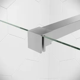 Badplaats Duschwand Florida 80 x 200cm Glas Duschabtrennung Chrom - Walk-In Dusche Nano Duschtrennwand