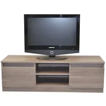 moebel-direkt-online Heike TV-Rack 120 x 41 x 37 cm Braun/Grau Spanplatte