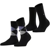 Burlington Damen Socken Everyday Mix So 2P 22044-3000 36-41 - Black - 36-41
