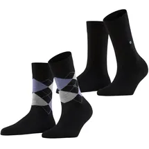 Burlington Damen Socken Everyday Mix So 2P 22044-3000 36-41 - Black - 36-41
