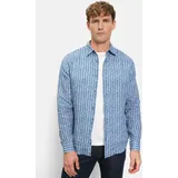 Olymp Langarmhemd Blau M