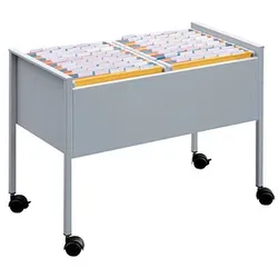 DURABLE Hängemappenwagen Quer-Registratur silber für bis zu 100 Hängemappen