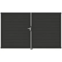 GROJA Gartentor 300 x 180 cm Anthrazit/Metall