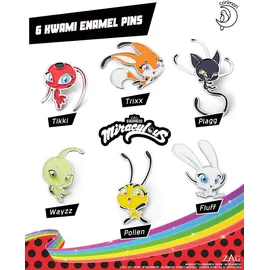 corimori Miraculous Ladybug Schatulle aus Holz | 2er Set aus Master Fu Miracle Box 26cm + 6 Anstecker