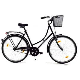 T&Y Trade 28 Zoll Damen Holland Fahrrad Bike CITYFAHRRAD DAMENFAHRRAD HOLLANDFAHRRAD HOLLANDRAD Rücktrittbremse 1 Gang Beleuchtung STVO Rücktritt Enur Schwarz