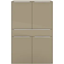 Set One by Musterring Highboard Reno 92 x 42 x 140 cm Taupe