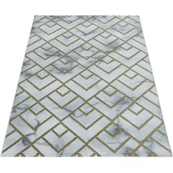 Teppich AYYILDIZ TEPPICHE "NAXOS 3813", gold (goldfarben), B:140cm H:12mm L:200cm, Polypropylen (PP), Teppiche, Wohnzimmer