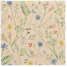 Papstar Servietten, 33 cm x 33 cm natur Sommaräng aus recyceltem Papier