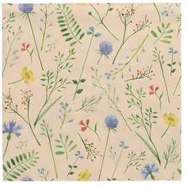 Papstar Servietten, 33 cm x 33 cm natur Sommaräng aus recyceltem Papier