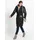 bonprix Langjacke BONPRIX, Damen, Gr. 40, schwarz, Obermaterial: 58% Polyester, 42% Baumwolle. Einsatz: 100% Viskose. Futter: 100% Polyester, unifarben, loose fit, Jacken Langjacke, lockerer loose fit, mit großer abnehmbarer Kapuze, hoher Stehkragen