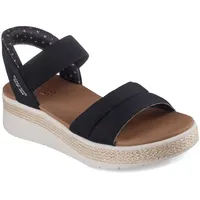 SKECHERS Damen BOBS Sun RAY Sandale, Black, 38 EU
