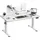 JUMMICO Höhenverstellbar Schreibtisch 140 x 60 cm Standing Desk Elektrischer Schreibtisch Höhenverstellbar mit Memory-Funktion,Weiß