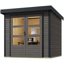 Karibu Jupiter B 2,13 x 2,17 m Terragrau