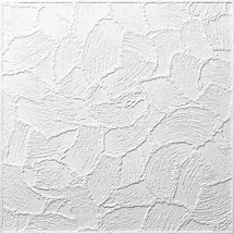 Decosa Deckenplatte Valencia 50 cm x 50 cm Weiß