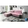 Kaiser Bequemes Ecksofa mit Schlaffunktion MORENA I Mini Uttario Velvet Rosa Links