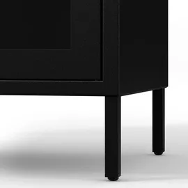 Jan Nowak Vitrine Luigi 50 x 180 x 35 cm Schwarz