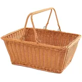 Muteitt Picknickkorb Griff, Rattan-aufbewahrungskorb, Einkaufskorb, Gewebter Korb Für Brot, Obst, Snacks, Gemüse, Zuhause, Küche, Camping, Outdoor