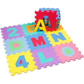 KIDUKU 86 teilige Puzzlematte TÜV Rheinland geprüft Kinderspielteppich, Spielmatte, Spielteppich für Baby & Kinder