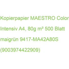MAESTRO color Kopierpapier A4 80g 500Bl maigrün