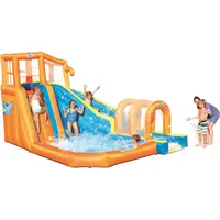 BESTWAY H2OGO! Hurricane Wasserpark mit Dauergebläse 420 x 320 x 260 cm