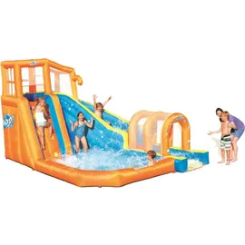 BESTWAY H2OGO! Hurricane Wasserpark mit Dauergebläse 420 x 320 x 260 cm
