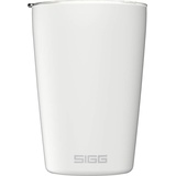 Sigg Neso Cup White Thermobecher (0.3 L), schadstofffreier und isolierter Kaffeebecher, Coffee to go Becher aus 18/8 Edelstahl, mit Keramik Pure Ceram Beschichtung