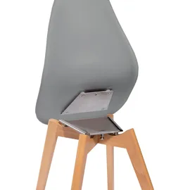 Essentials Barhocker ESSENTIALS "Keeve", grau, B:47cm H:119cm T:53cm, Hocker, stapelbar, ohne Armlehne