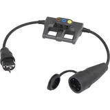 VOLTCRAFT DLA-1L 16 Messadapter Schutzkontakt 16A - Schutzkontakt 16A