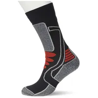 F-Lite Motorbike E100 Socken 3er Pack Schwarz/Grau/Rot 47-49