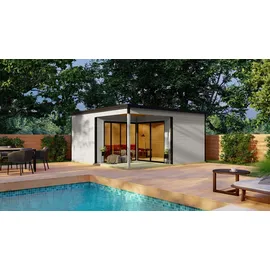 Lasita Maja Gartenhaus Domeo 5,5 x 5,5 m Beige