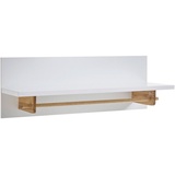 MCA Furniture Garderobenpaneel weiß Eichefarben - 97x35x32 cm