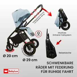 Babylux Kinderwagen 2in1 Blau