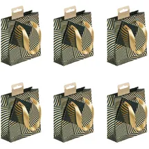 Clairefontaine 5x Geschenktasche Geo gold/grün 12x4,5x13,5 cm Grün 212914C