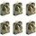 Clairefontaine 5x Geschenktasche Geo gold/grün 12x4,5x13,5 cm Grün 212914C