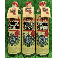 (23,80€/l) 3x Grassl Gebirgs Enzian 40% 0,7l Kräuterlikör Spezialität Versand 0€