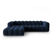 Micadoni Ecksofa Lupine, modular 4-Sitzer blau