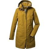 KILLTEC Damen KOS 93 WMN PRK 2 1/2 Lagen Funktionsparka/Parka mit abzippbarer Kapuze, dunkelgelb, 48