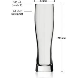 Rastal Monaco Slim Bierglas 0,3 l 120-tlg.